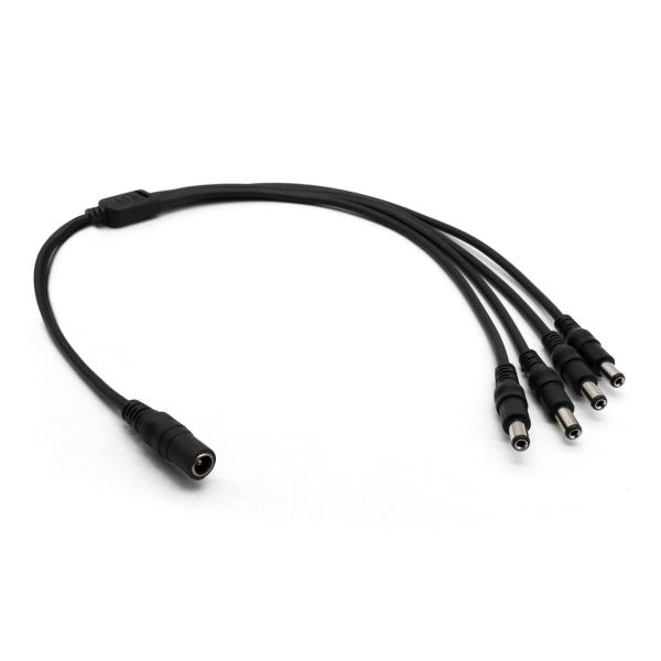 Imagen 1 del producto “Cable CCTV Divisor de Fuente de Poder  BROBOTIX 764762 - 50 cms, Negro ”