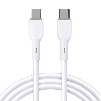 Imagen 1 del producto “CABLE USB V3.0 TIPO C – C - 1 METRO, BLANCO, BROBOTIX  6006849 ”