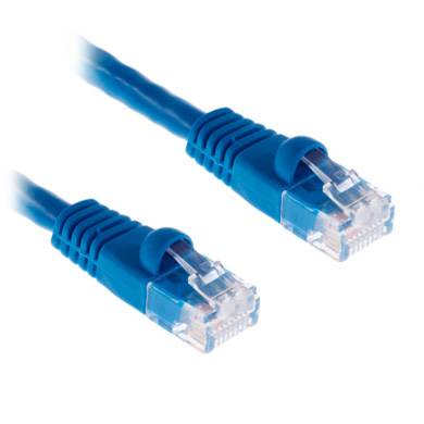 Imagen 1 del producto “Cable de Red - Cat6, 3 Mts, RJ-45 - RJ-45, 100  cobre, Macho/Macho, contactos c/baño de oro, 3.0 metros (10 FT) Azul, 098089, BROBOTIX ”