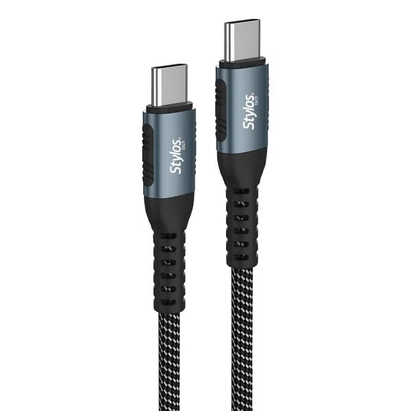 Imagen 1 del producto “Cable Tipo C Stylos 100W 2m Negro - ”