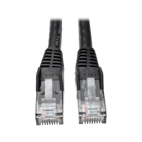 Imagen 1 del producto “Cable patch TRIPP-LITE N201-003-BK - 0, 91 m, RJ-45, RJ-45, Macho/Macho, Negro ”