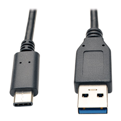 Imagen 1 del producto “Cable USB 3.1 Gen 2 TRIPP-LITE U428-003-G2 - USB C, USB A, Macho/Macho, 1, 83 m, Negro ”