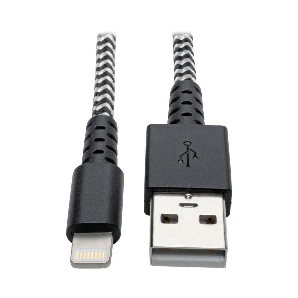 Imagen 1 del producto “Cable USB/Lightning TRIPP-LITE M100-003-HD - USB A, Lightning, Macho/Macho, 0, 91 m, Negro ”