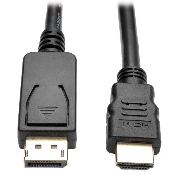 Imagen 1 del producto “Cable Adaptador  TRIPP-LITE P582-006-V2 - 1.83 m, DisplayPort, HDMI, Negro ”