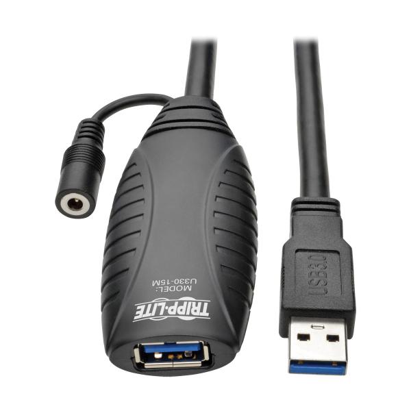 Imagen 1 del producto “Cable  TRIPP-LITE U330-15M - Cable de datos, Negro, 15 mts ”