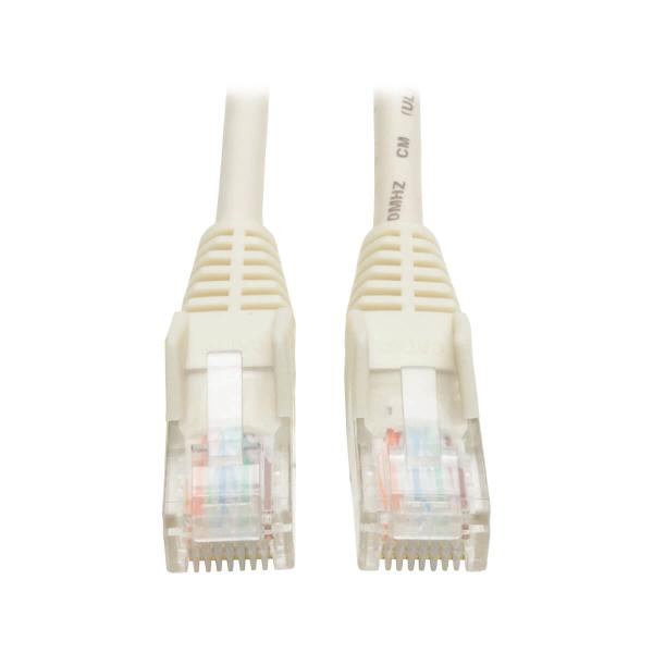 Imagen 1 del producto “Cable Ethernet (UTP) TRIPP-LITE N001-003-WH - Moldeado Snagless Cat5e 350 Mhz (RJ45 M/M), PoE - Blanco, 1.52 M 3 pies ”