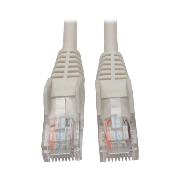 Imagen 1 del producto “Cable Ethernet (UTP) TRIPP-LITE N001-005-WH - 1, 52 m, Moldeado Snagless Cat5e 350 Mhz (RJ45 M/M), PoE - Blanco, 1.52 M 5 pies ”