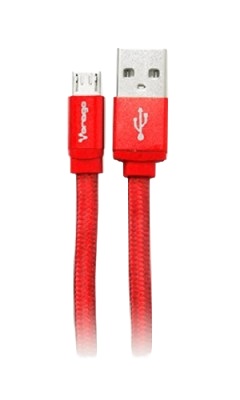 Imagen 1 del producto “Cable USB VORAGO CAB-113 - Micro USB, USB, 1 m, Rojo ”