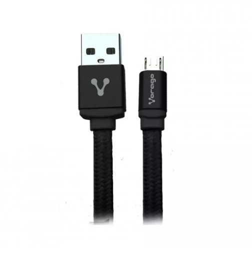 Imagen 1 del producto “Cable USB a  Micro USB VORAGO  CAB-212 - USB, Micro USB, 2 m, Negro ”