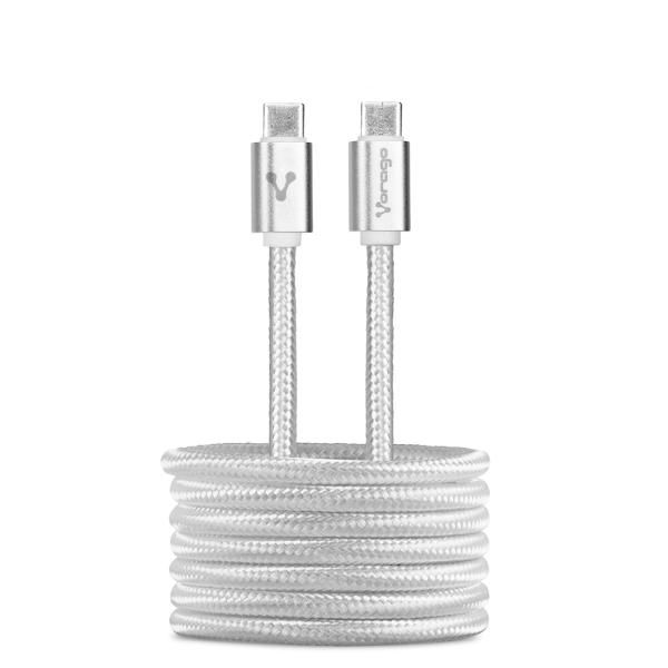 Imagen 1 del producto “Cable  VORAGO CAB-124-WH - USB C, USB C, Macho/Macho, 1 m, Blanco ”
