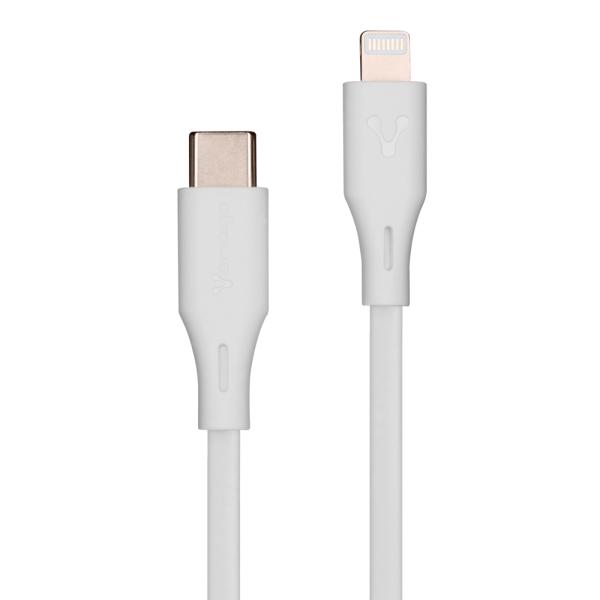 Imagen 1 del producto “CABLE VORAGO CAB-CL01W TIPO C-  LIGHTNING 20W 1 METRO CARGA RÁPIDA  BLANCO - ”