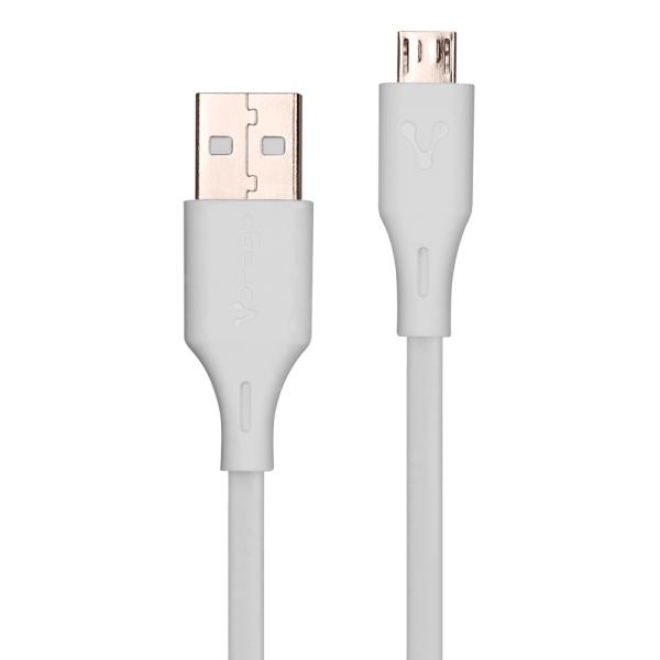 Imagen 1 del producto “CABLE USB VORAGO CAB-M01W USB- MICRO USB 1METRO BLANCO - ”
