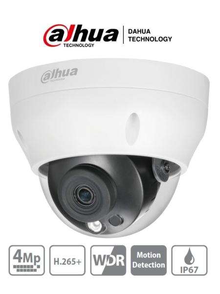 Imagen 1 del producto “DAHUA IPC-HDPW1431R1-S4 - Camara IP Domo de 4 Megapixeles/ Lente de 2.8mm/ IR de 30 Mts/ H.265/ WDR Real/ IP67/ PoE/ 3D DNR/ HLC/ - ”
