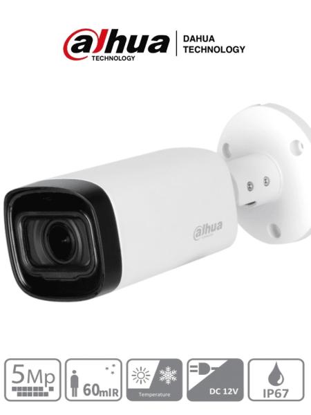 Imagen 1 del producto “DAHUA HAC-HFW1500R-Z-IRE6 - Camara Bullet de 5 Megapixeles/Lente Motorizado de 2.7 a 12 mm/ IR de 60 Mts/ Metálica/ IP67/ BLC/HLC/DWDR/ - ”