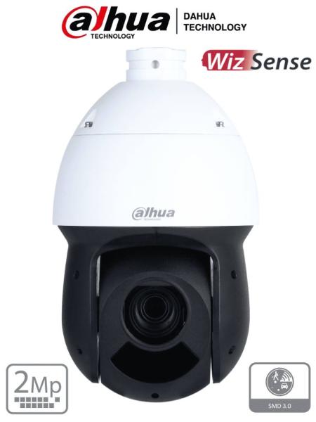Imagen 1 del producto “DAHUA SD49225DB-HNY - Cámara IP PTZ de 2 MP/ WizSense/ 25x de Zoom óptico/ IR de 100 m / H.265 / WDR Real de 120 dB/ Protección perimetral - ”