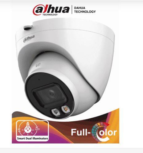 Imagen 1 del producto “DAHUA IPC-HDW2449T-S-IL - Camara Domo IP de 4 Mp/ Dual Inteligente+Full Color/ WizS/ 2.8mm/ 95°/ Microfono/30 Mts/Metálica/Ranura MicroSD/WDR/PoE - ”