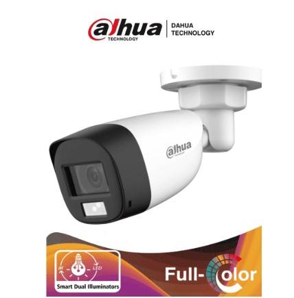 Imagen 1 del producto “DAHUA HAC-HFW1500CL-IL-A - Camara Bullet de 5 Mp/ Dual Inteligente + FullColor/2.8mm/ 106°/ 20 Metros de IR y Luz Visible/ Micrófono Integrado/ IP67 - ”