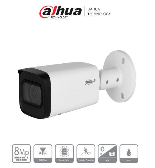 Imagen 1 del producto “DAHUA DH-IPC-HFW2841T-ZS Cámara IP Bullet de 8 Mp/ Motorizado/ IR de 60 Mts/ 113°/ H.265+/ SMD+/ Protección Perimetral/ Ranura para MicroSD - ”