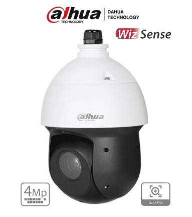 Imagen 1 del producto “DAHUA SD49425GB-HNR - Cámara IP PTZ de 4MP zoom óptico 25x - IR 100 m, WizS, detección facial, WDR real, E/S de audio y alarmas, ranura MicroSD, IP66 ”