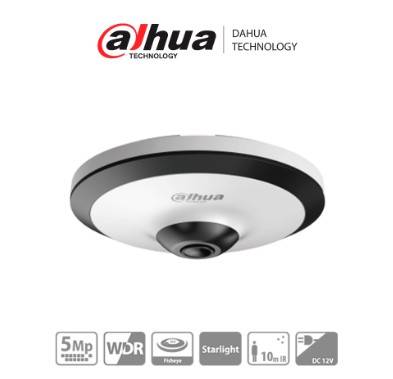 Imagen 1 del producto “DH-HAC-EW2501N - Cámara Fisheye HDCVI 5 MP - visión 360°, IR 10 m, WDR real 120dB, micrófono integrado ”