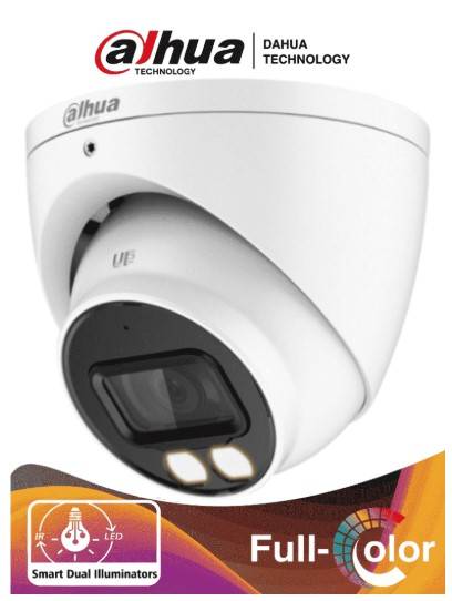 Imagen 1 del producto “DAHUA HAC-HDW1200T-IL-A - Camara Domo de 2 Megapixeles/ Dual Inteligente + Full Color/ Lente de 2.8 mm/ 102 Grados de Apertura/ Microfono / 40 M IR - ”