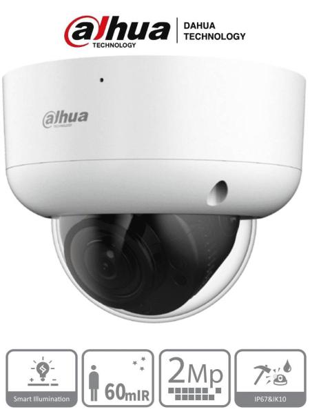 Imagen 1 del producto “Cámara DAHUA DH-HAC-HDBW1200RAN-Z - Cámara Domo Antivandálica de 2 Megapíxeles - ”