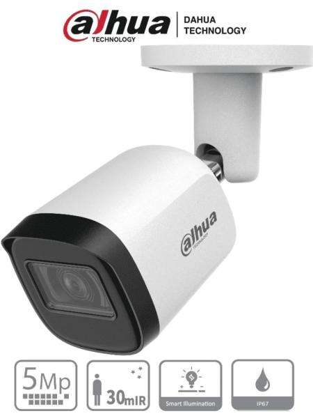 Imagen 1 del producto “Cámara ANALOGA BALA 5MP HAC-B2A51N-U-28-S2 Cámara bullet de 5 MP con lente de 2.8 mm - ”