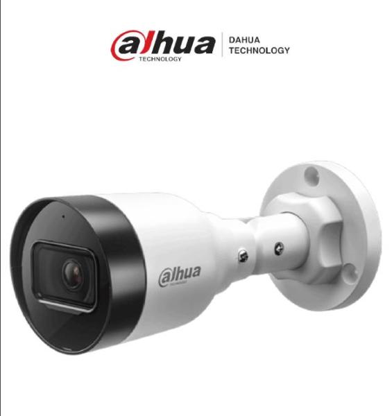 Imagen 1 del producto “Cámara DAHUA IPC-HFW1431S1-A-S6 - cámara IP Bullet de 4MP cuenta con micrófono integrado, 102° de visión, H.265, lente de 2.8mm, poe ”