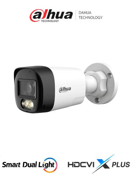 Imagen 1 del producto “Cámara DAHUA DH-HAC-HFW1200RLN-IL-T- Cámara Bullet de 2 Megapíxeles - Audio Bidireccional, Iluminación Dual Inteligente Hasta 30m, Lente de 2.8mm Apertura d ”