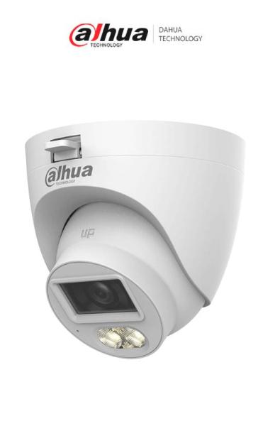 Imagen 1 del producto “Cámara DAHUA HDW1500CLQN-IL-A-S3-DIP - cámara domo de 5 mp, iluminación dual + full color, lente de 2.8mm, 106°, 30 mts de ir, micrófono integrado, ip67 ”