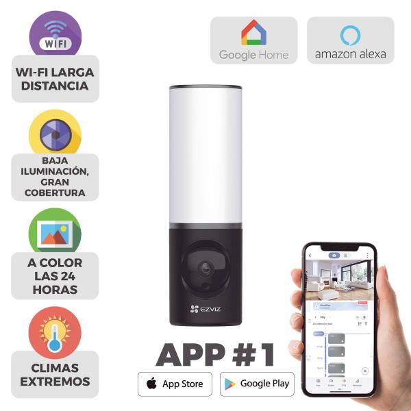 Imagen 1 del producto “Cámara de Seguridad 4MP (LC3) WALL-LIGHT EZVIZ LC3 - ”