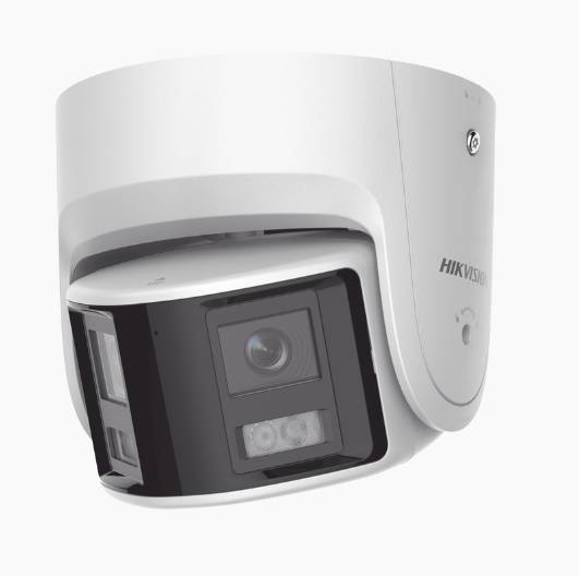 Imagen 1 del producto “[ PROTECCIÓN ACTIVA ] Turret IP Panorámica 4 Megapíxel / 2 Lentes 2.8 mm (180°) / Imagen a Color 24/7 (ColorVu) / PoE / WDR 130° - ”