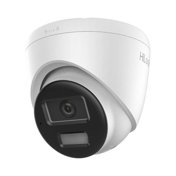 Imagen 1 del producto “Turret IP de 2mp/ Lente 2.8mm/ Ángulo de visión 101/ 20m IR/ 15m Luz Bca/ Micrófono Integrado/ ACUSENSE Lite/ Exterior IP67/ PoE/ dWDR/ H.265+ / ONVIF - ”