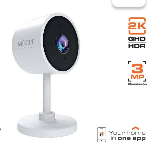 Imagen 1 del producto “Cámara NEXXT  modelo NHC-IF10/ Resolución 2K QHD (3MP)/ Visión nocturna avanzada/Audio bidireccional y sirena integrada - ”