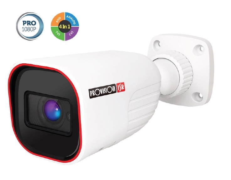 Imagen 1 del producto “Camara bala AHD 2 MP(AHD/TVI/VCI) - 700 TVL (CVBS), Lente fijo 2.8mm (88°), IR hasta 40 mts, BLC, HLC, CoC, IP67 ”