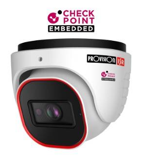 Imagen 1 del producto “Camara domo IP 4 MP - Lente 2.8mm (96°), de dia detecta hasta 60 mts/Reconoce:12 mts/Idetifica: 6 mts, IR hasta 20 mts, RF, microfono, CheckPoint, IP67 ”