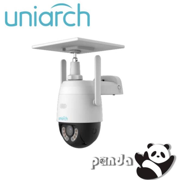 Imagen 1 del producto “Cámara PT Solar 4G Uniarch (Uho-P2G-M3F4D-LA) 3MP / Lente 4mm  / IR30M / MicroSD 512GB / Micrófono + Altavoz Integrado / 4G Card Nano SIM / IP66 / Bateria1 - ”