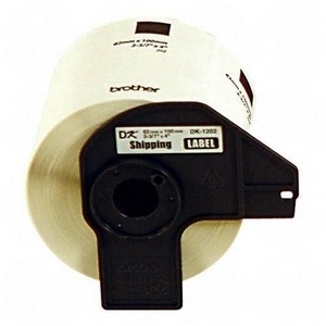 Imagen 1 del producto “Etiqueta blanca de papel Brother DK1202 - 300 etiquetas de 62 mm de ancho x 100 mm de largo. Impresión en negro. QL800 / QL810W / QL1110NWB. ”