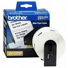 Imagen 1 del producto “Etiqueta blanca de papel Brother DK1209 - 800 etiquetas de 28.9 mm de ancho x 62 mm de largo. Impresión en negro. QL800 / QL810W / QL1110NWB. ”