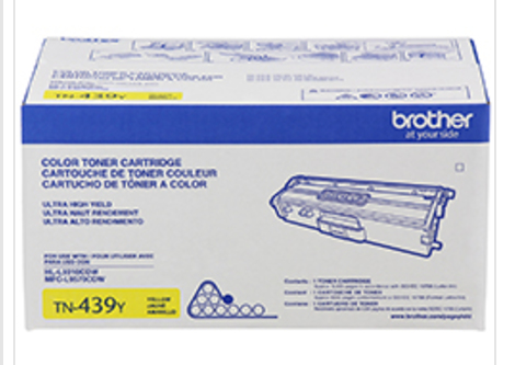 Imagen 1 del producto “Tóner Brother Valor TN439Y amarillo - rendimiento aproximado 9, 000 páginas, compatible con HLL9310CDW, MFCL9570CDW ”