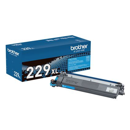 Imagen 1 del producto “Toner Brother TN229XLC cian - rendimiento aproximado hasta 2, 300 páginas, compatible con DCPL3560CDW, MFCL3780CDW ”