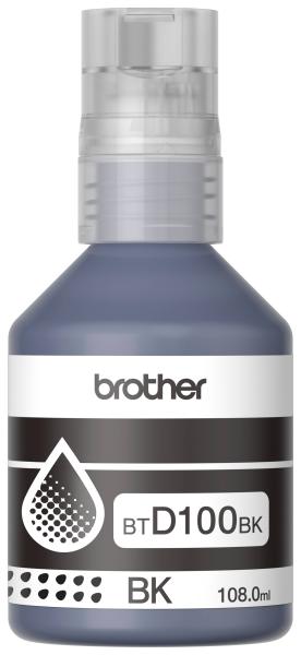 Imagen 1 del producto “Botella de tinta Brother BTD100BK negro - rendimiento aproximado 7, 500 páginas, compatible con DCPT230, DCPT530DW, DCPT730DW, MFCT930DW ”