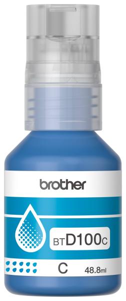 Imagen 1 del producto “Botella de tinta Brother BTD100C cian - rendimiento aproximado 5, 000 páginas, compatible con DCPT230, DCPT530DW, DCPT730DW, MFCT930DW ”
