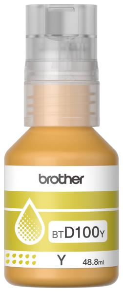 Imagen 1 del producto “Botella de tinta Brother BTD100Y amarillo - rendimiento aproximado 5, 000 páginas, compatible con DCPT230, DCPT530DW, DCPT730DW, MFCT930DW ”