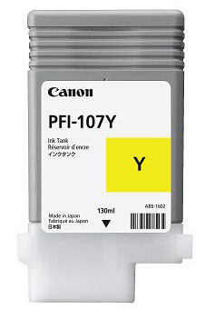 Imagen 1 del producto “Tanque de tinta CANON PFI-107Y - Amarillo, Inyección de tinta, Ampolla ”