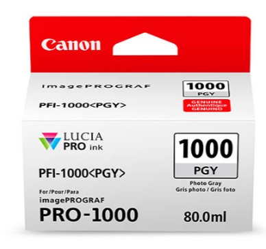 Imagen 1 del producto “Tanque CANON PFI-1000 PGY - Gris ”