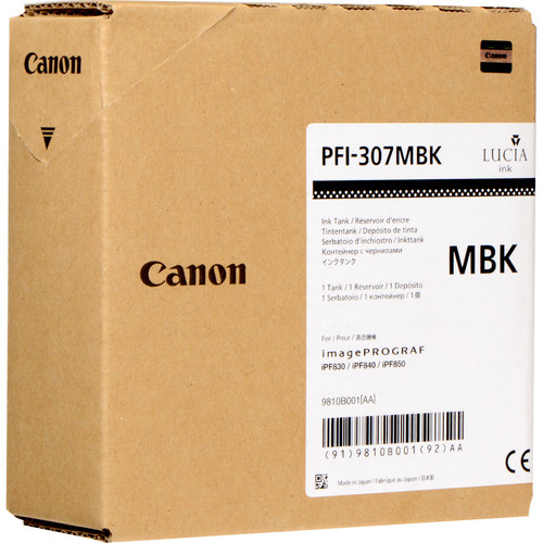 Imagen 1 del producto “Tanque CANON PFI-307 MBK - Negro ”