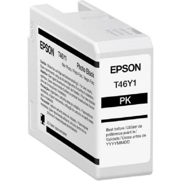 Imagen 1 del producto “Cartucho Epson Pro10 T46Y100 Tinta UltraChrome Photo Black 50ML Compatible para SureColor P900 - ”