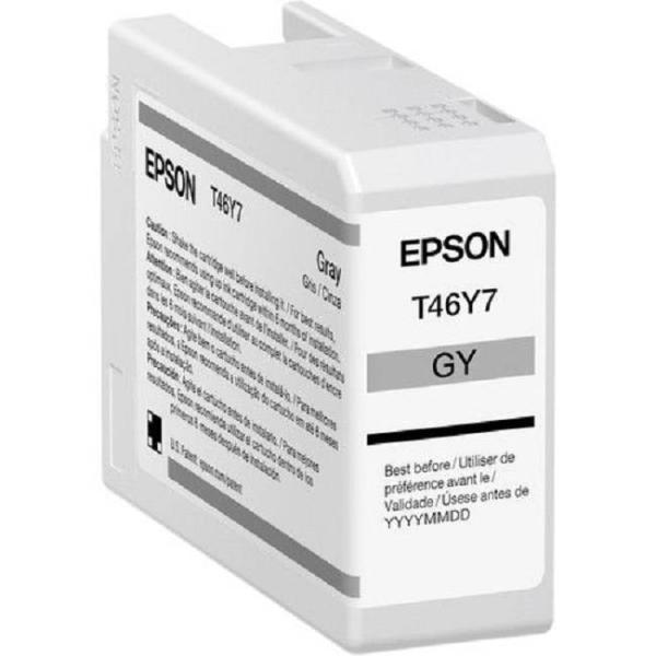 Imagen 1 del producto “Cartucho Epson Pro10 T46Y700 Tinta UltraChrome Gray 50ML Compatible para SureColor P900 - ”