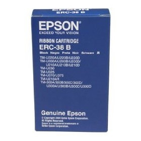 Imagen 1 del producto “Cinta Epson ERC-38B Negra. Compatible con: TMU-200 - TM-300, TM-U325, TM-U375 ”
